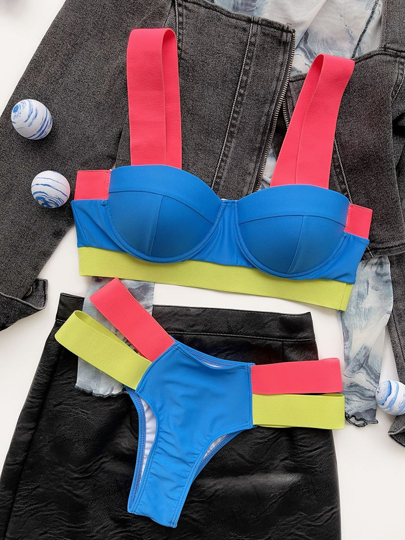 Pop color Swimsuit