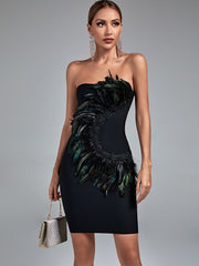 Party Club Feather Dress
