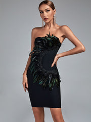 Party Club Feather Dress