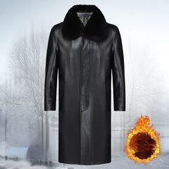 High-end Soft Thicker Leather Coat