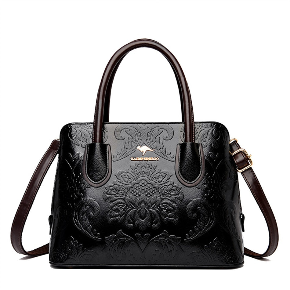 Flower Pattern Luxury Designer Handbag