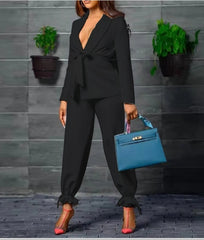 collar suit trousers