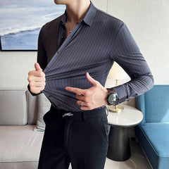 Elastic Silky Party Shirt