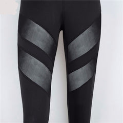 Sexy Mesh High Waist Slim Jogger Pants