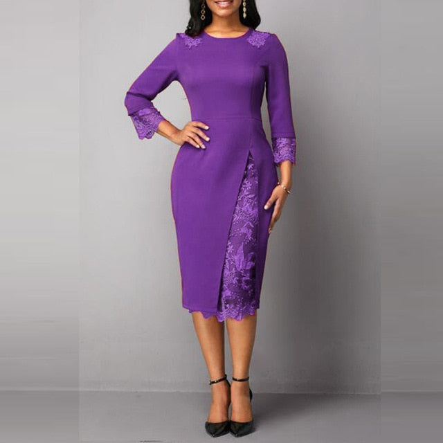 Embroidered Lace Dress