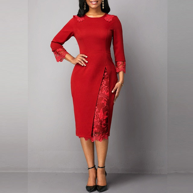 Embroidered Lace Dress