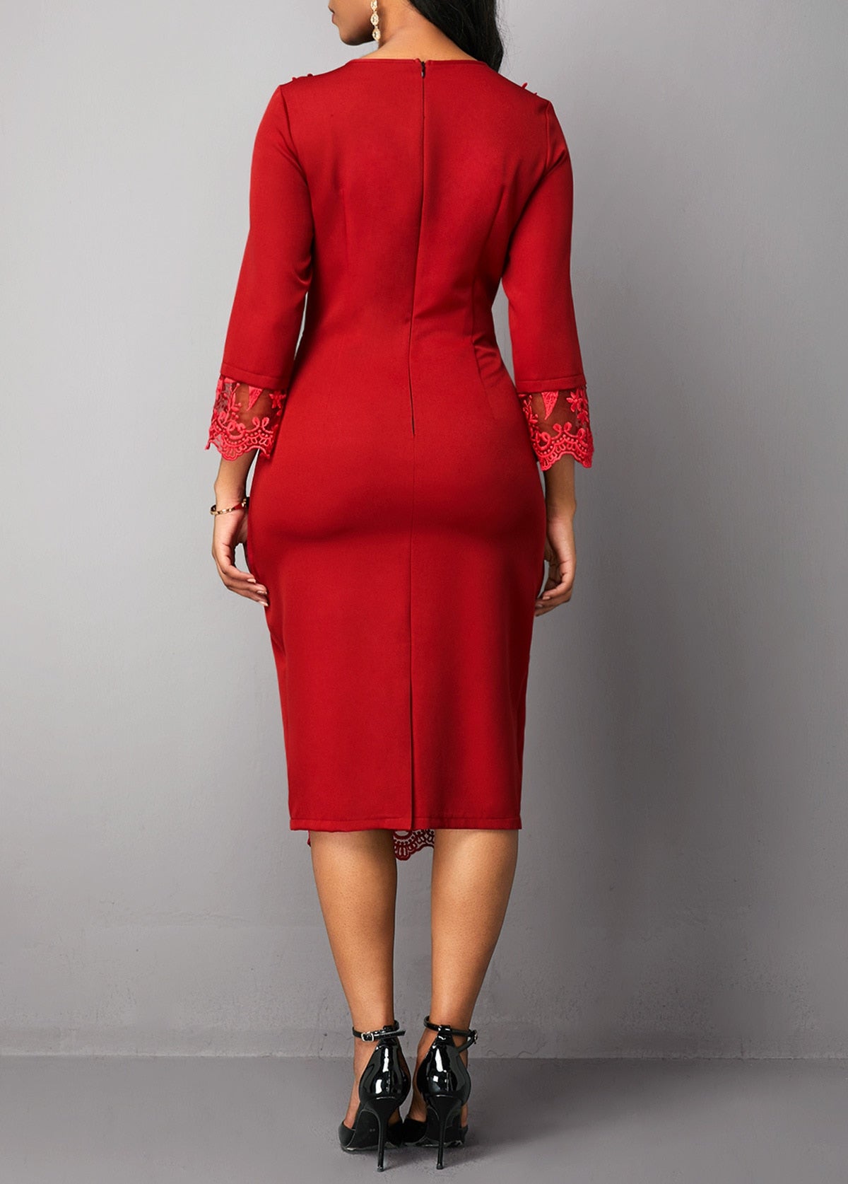 Embroidered Lace Dress