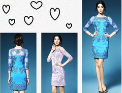 Luxury Elegant embroidery dress