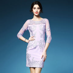 Luxury Elegant embroidery dress
