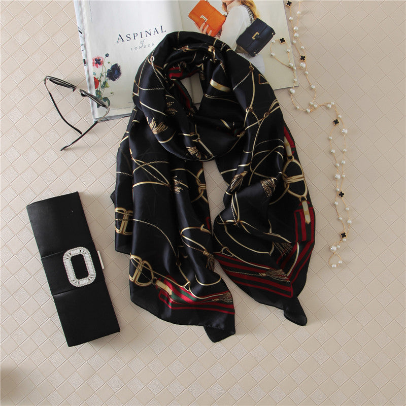Women silk scarf fashion Shawl
