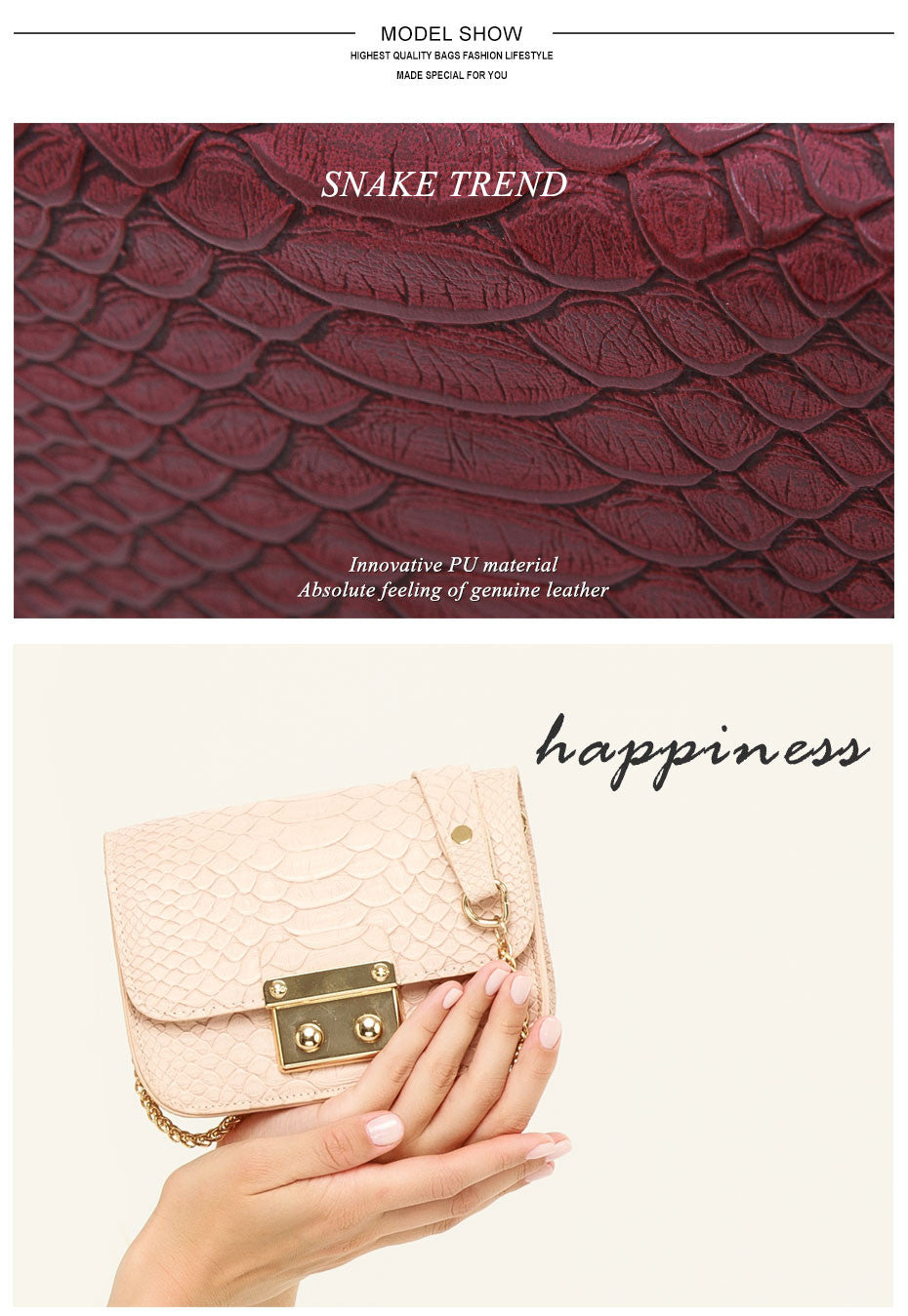 Chain serpentine Bag