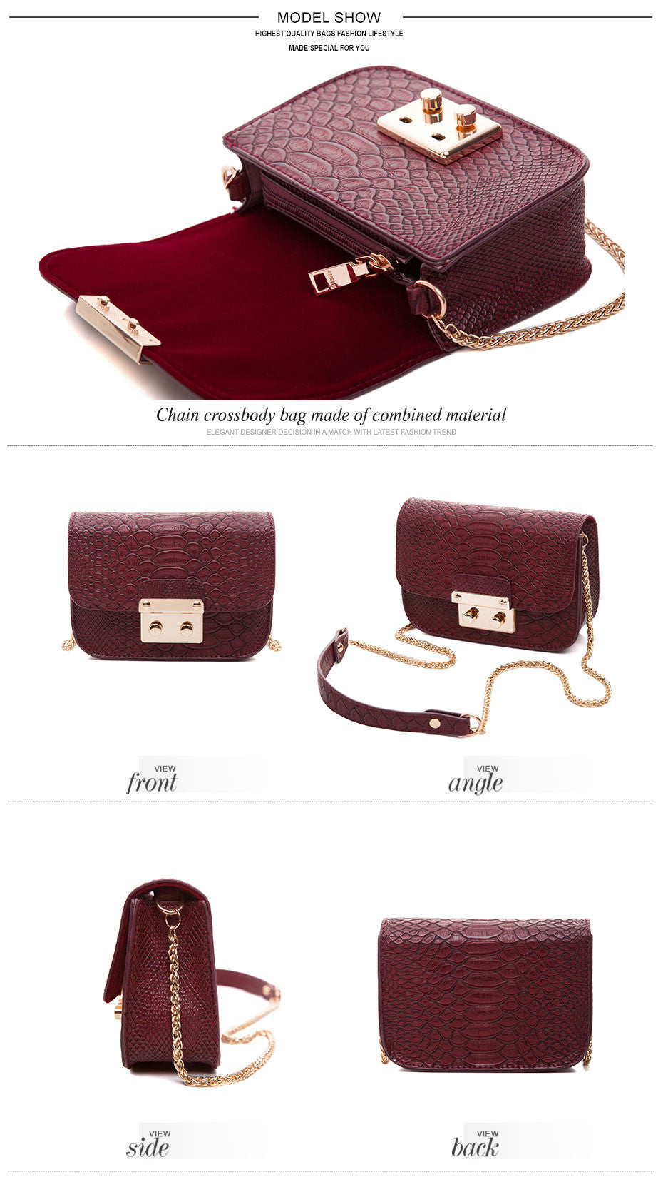 Chain serpentine Bag