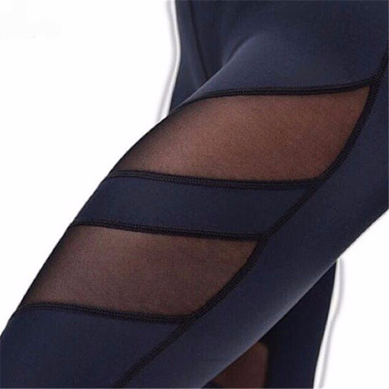 Sexy Mesh High Waist Slim Jogger Pants
