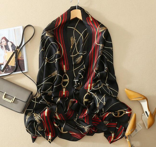 Women silk scarf fashion Shawl