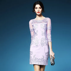 Luxury Elegant embroidery dress