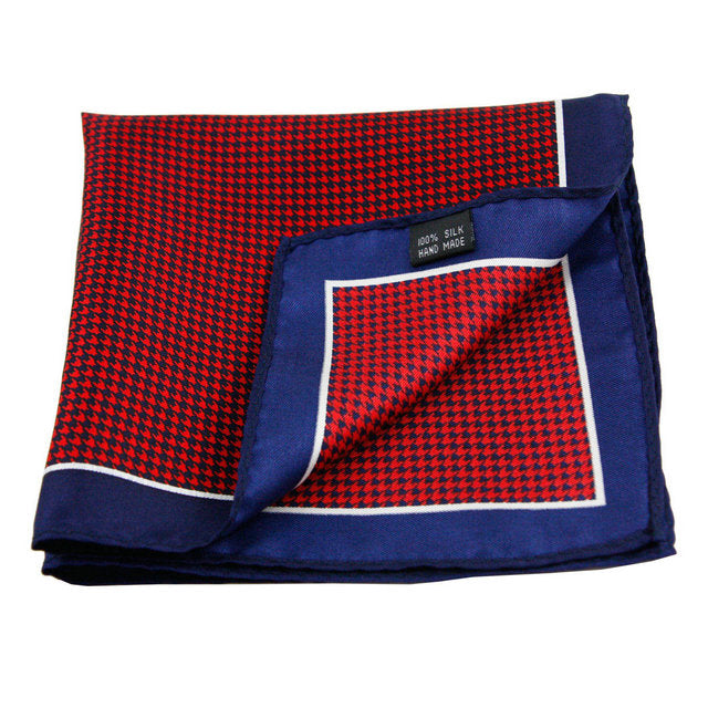 Spring New Arrival 100% Natural Silk Handmade Pocket Handkerchief Pocket Square Hanky With Giftbox