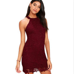 Sexy Party Bodycon Lace Dress Short