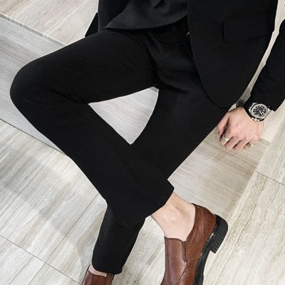 Men Dress Pants Casual Slim Fit