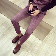 Men Dress Pants Casual Slim Fit