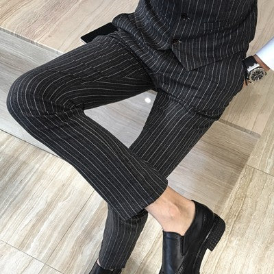 Men Dress Pants Casual Slim Fit