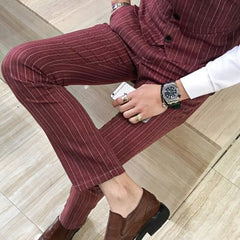 Men Dress Pants Casual Slim Fit