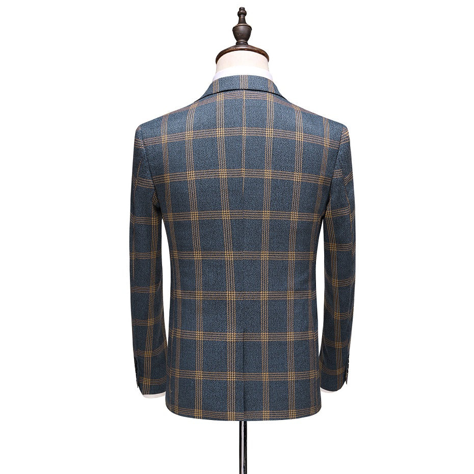 Men Business Slim Suits Sets