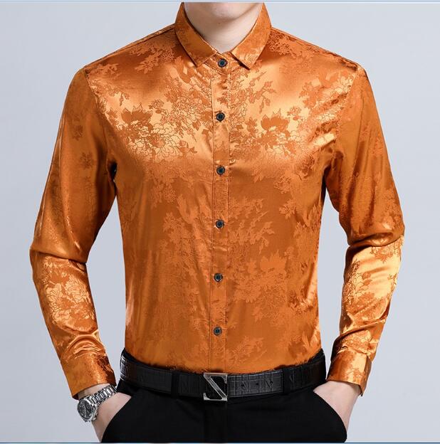 Floral silk shirts