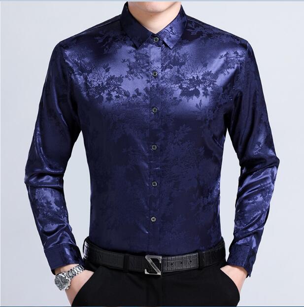 Floral silk shirts