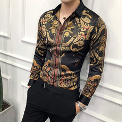 Luxury Gold Black Shirt