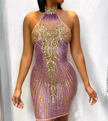 High Waist Diamond Dress